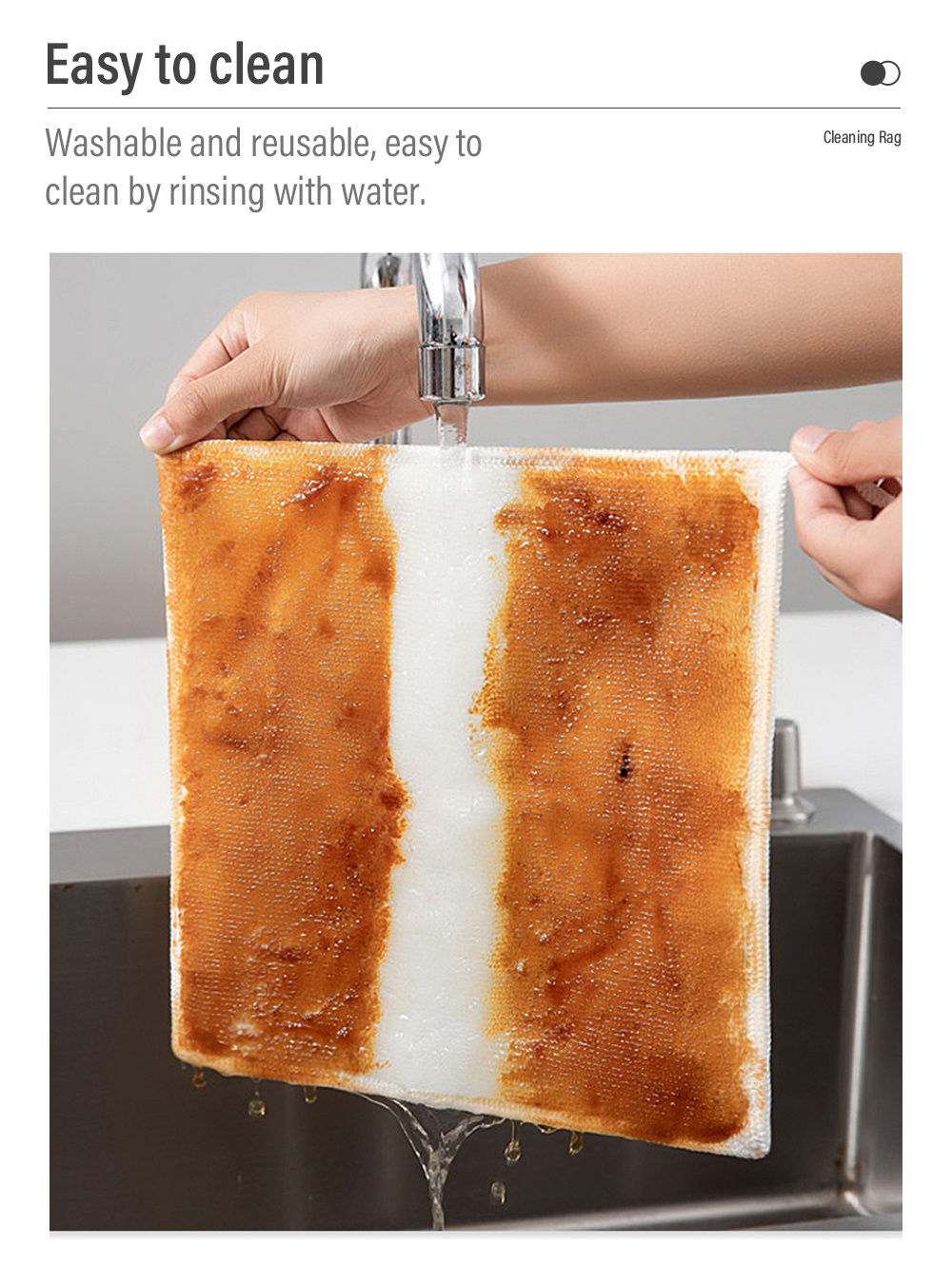 Bamboo Fiber Cleaning Rag Multi-purpose Oil-5